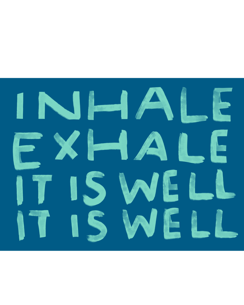 "Inhale, Exhale" - Vinyl Sticker