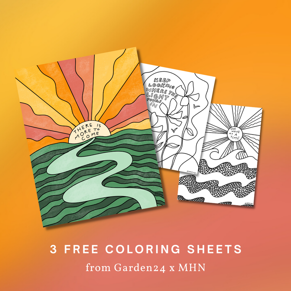3 Free Coloring Sheets from Garden24 and Morgan Harper Nichols