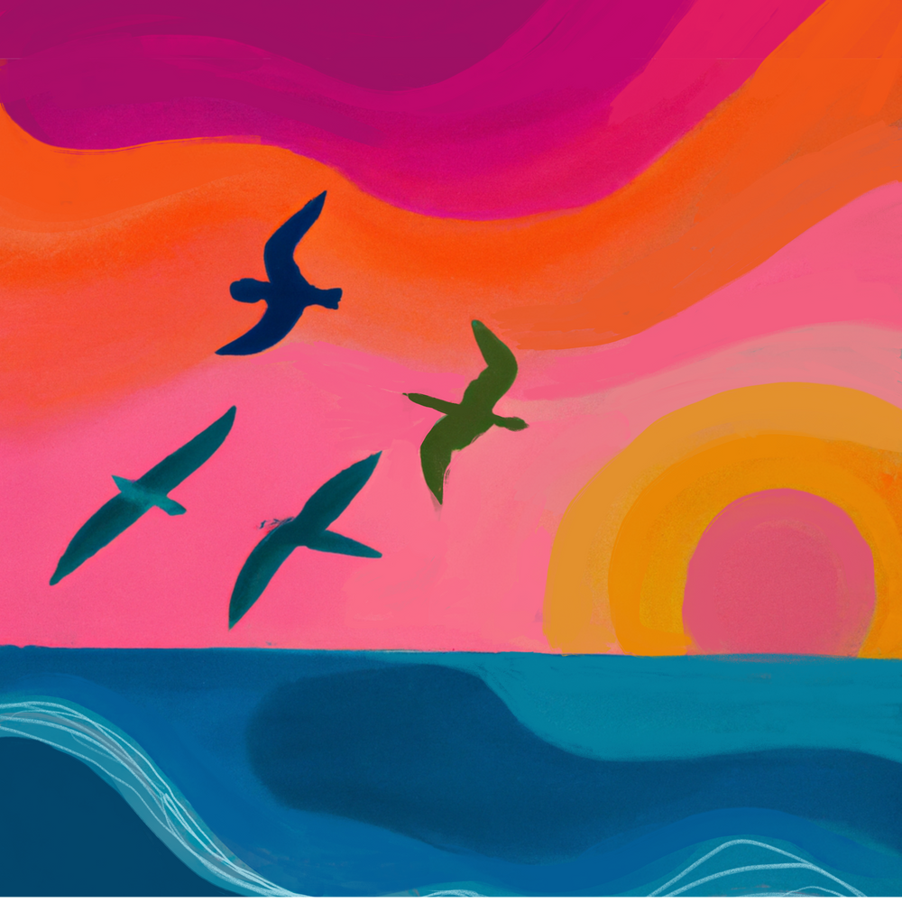 "Birds Flying"- Vinyl Sticker