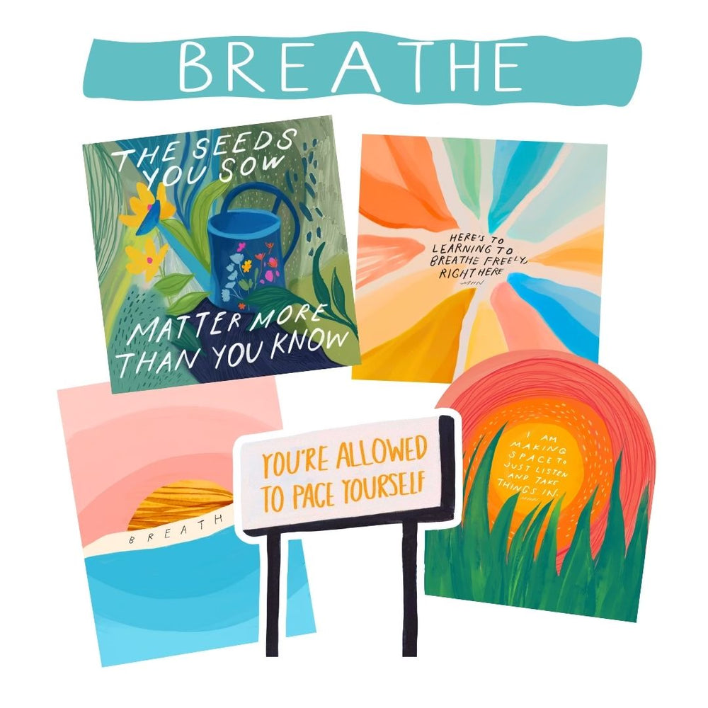 "Breathe" Sticker Bundle