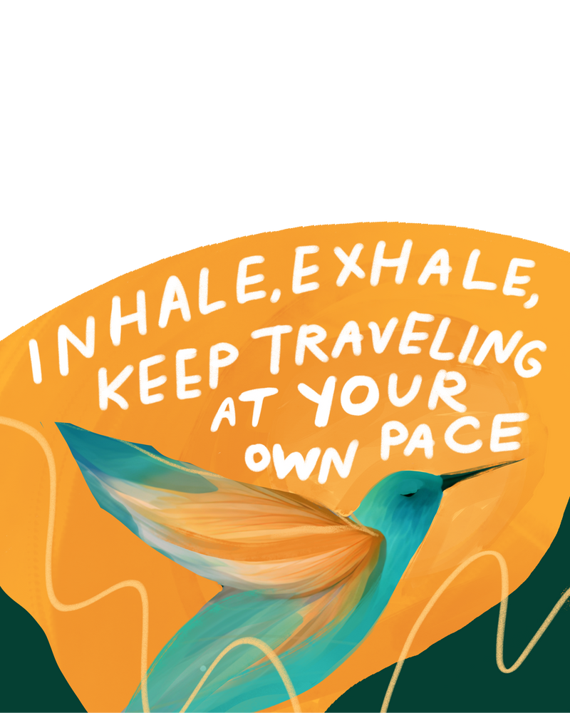 "Keep Traveling at Your Own Pace" - Vinyl Sticker