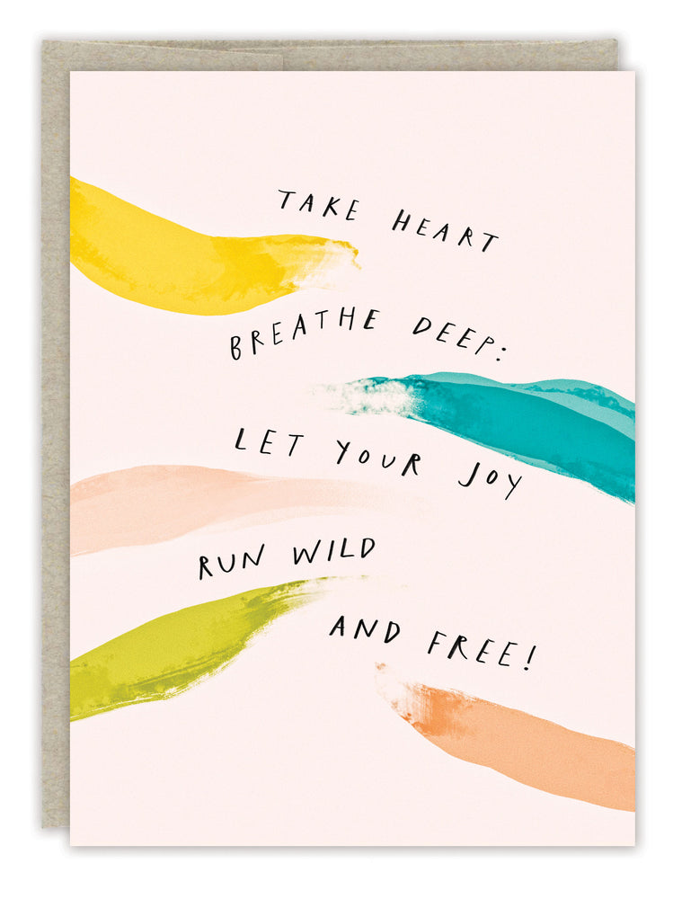 "Let Your Joy Run Wild and Free" Card