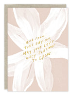 "May Your Love Grow" Wedding Card