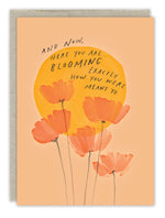 "Blooming" Birthday Card