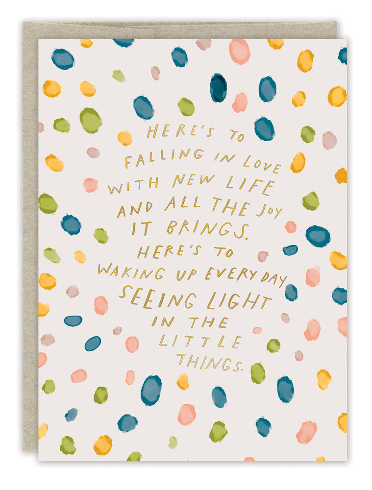 "Little Things" Baby Card